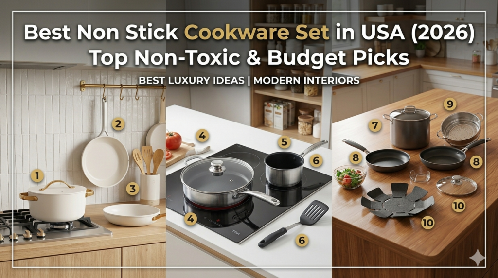 Best Non Stick Cookware Set in USA (2026) Top Non-Toxic & Budget Picks