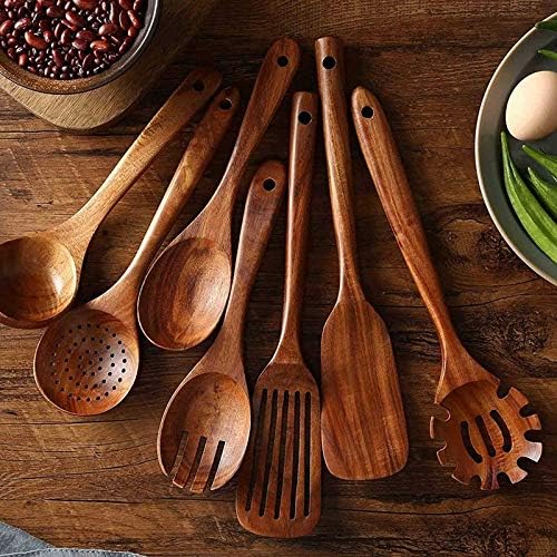 Premium Wooden Utensils Set (7-Piece)