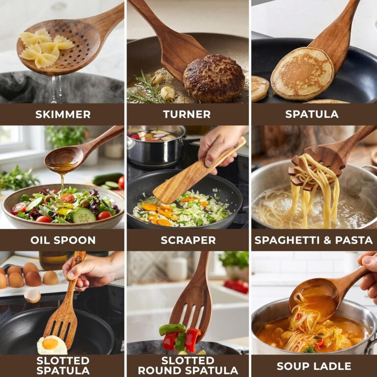 best wooden kitchen utensils set