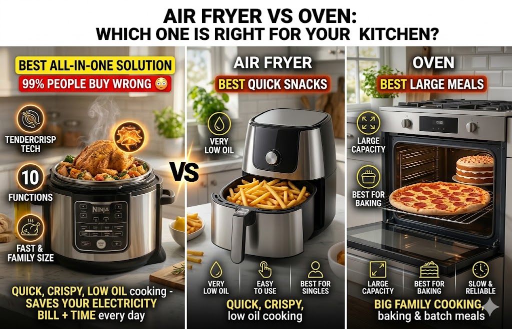 Ninja Foodi 10-in-1 Pressure Cooker & Air Fryer In Modern Kitchen USA