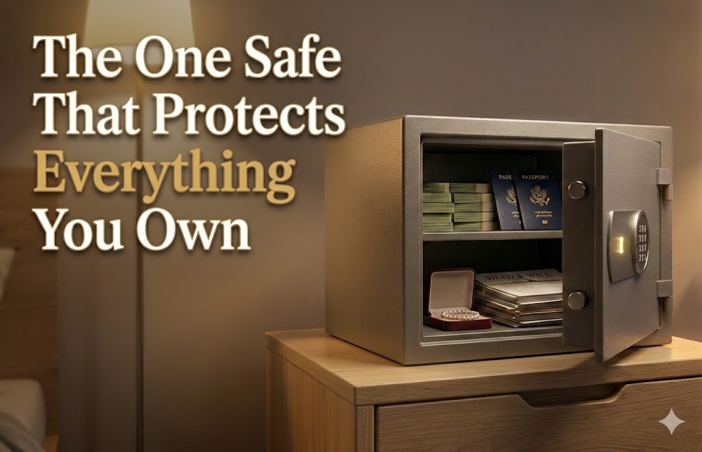 fireproof safe for home surviving house fire in USA disaster scenario