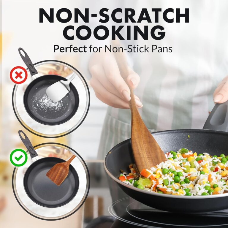 Teak Wooden Kitchen Utensils Set (15-Piece)