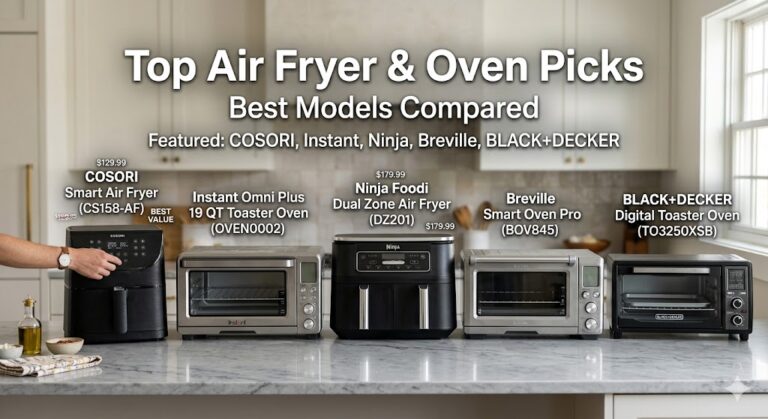 best air fryer and toaster oven brands comparison setup