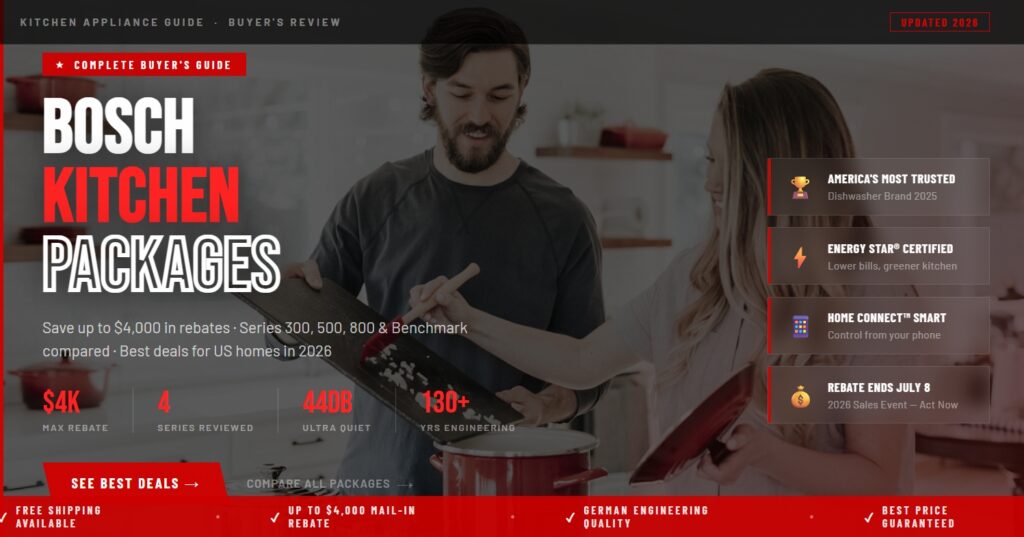 bosch kitchen appliance packages