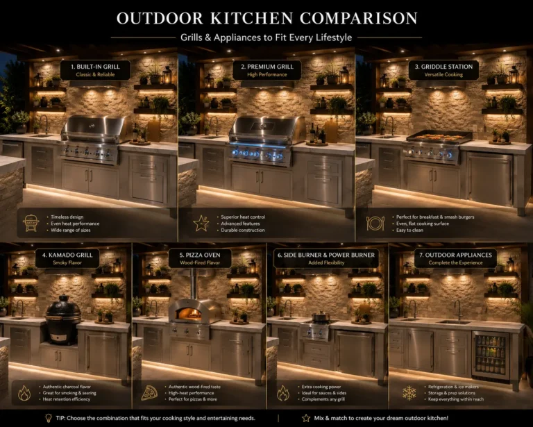 top brands for outdoor kitchen appliances